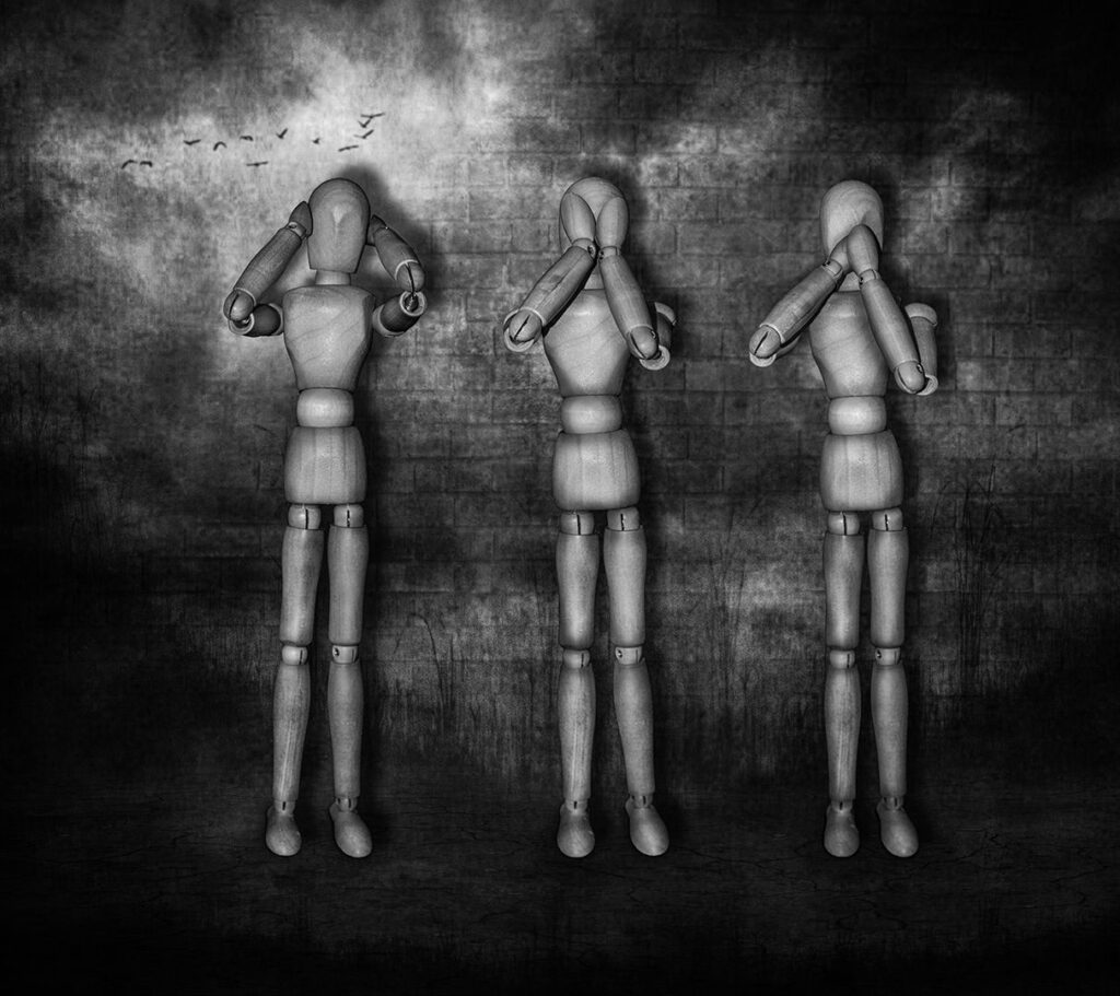 Everyone hears sees speaks no evil sometimes