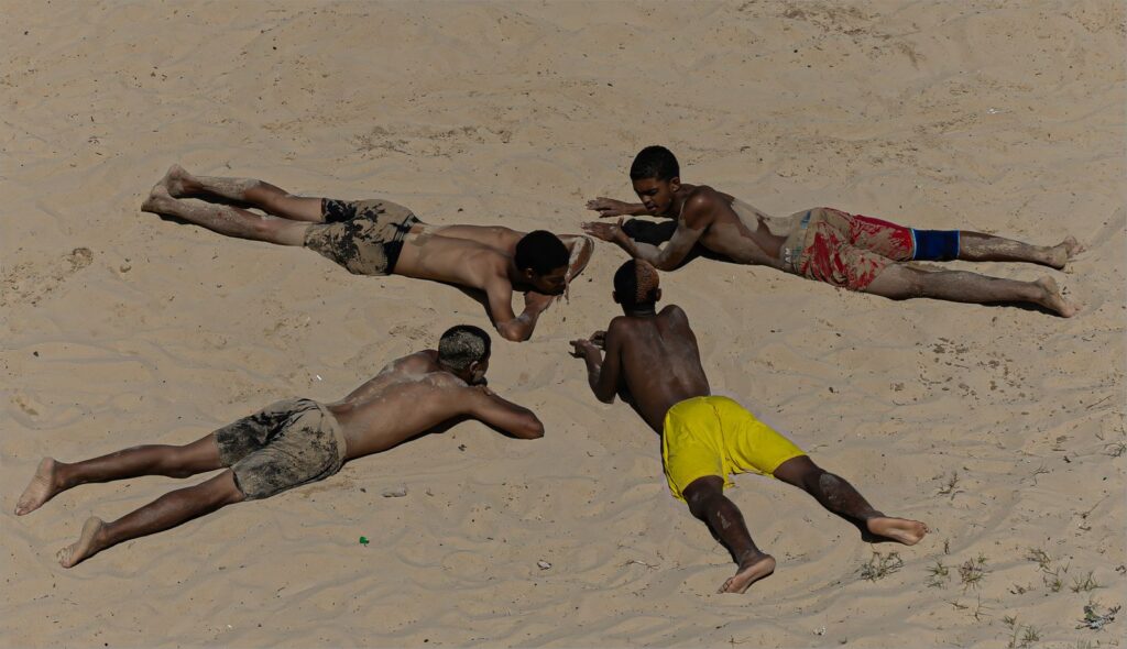 Friends on the Beach
