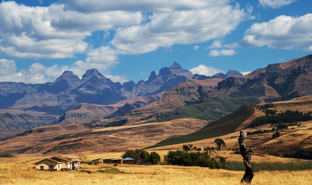 In the Drakensberg