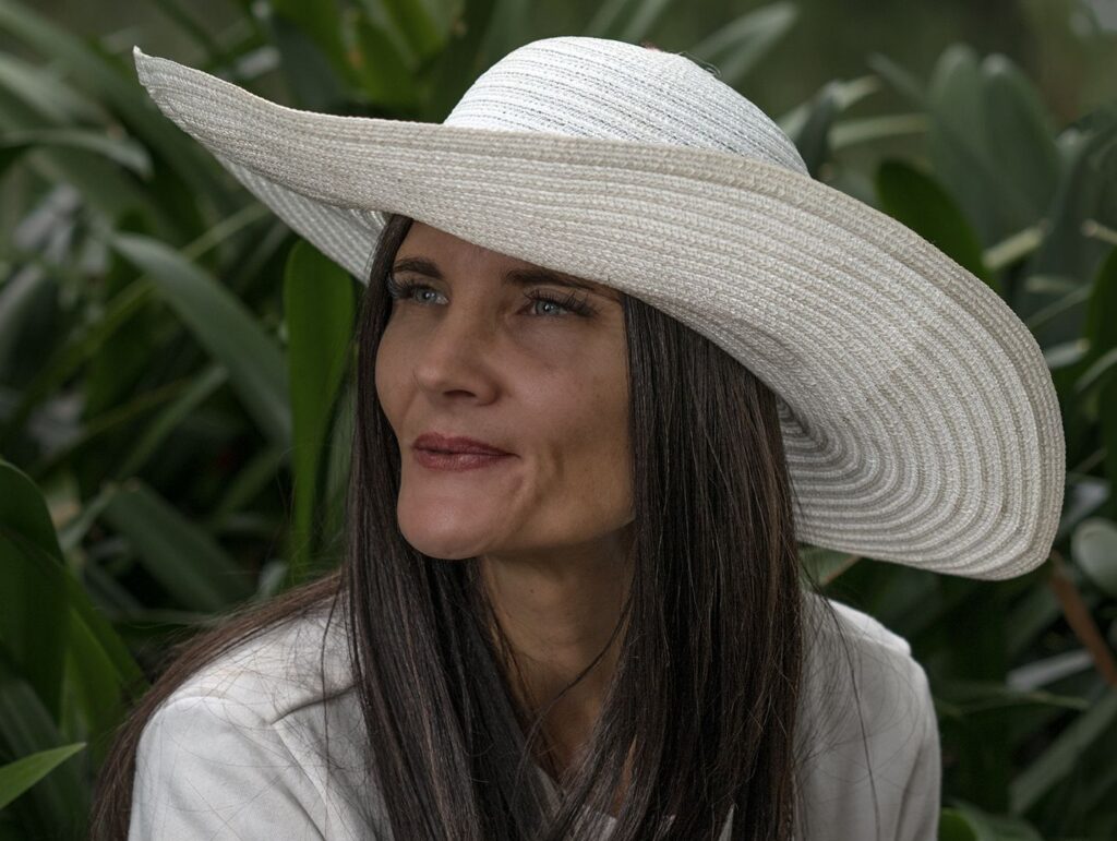 Lady in a White Hat