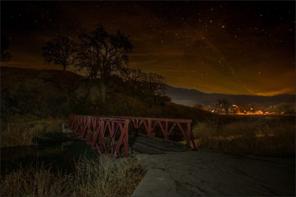 Over the red Bridge