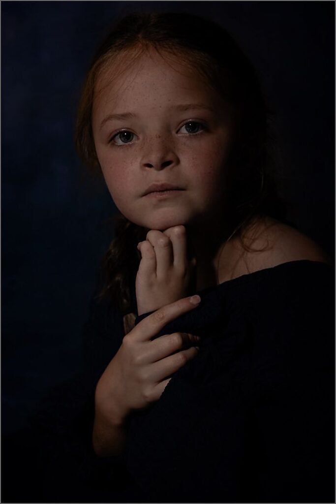 Portrait of Girl in Blue