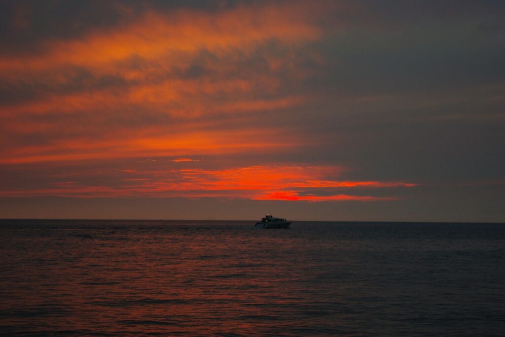 Sailing into the sunset