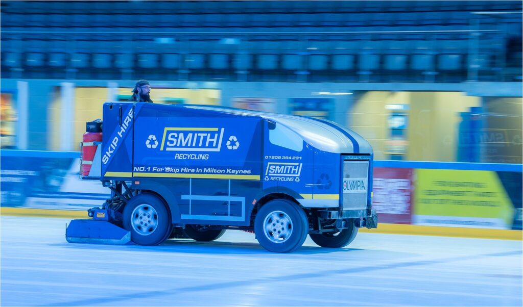 Zamboni on ice