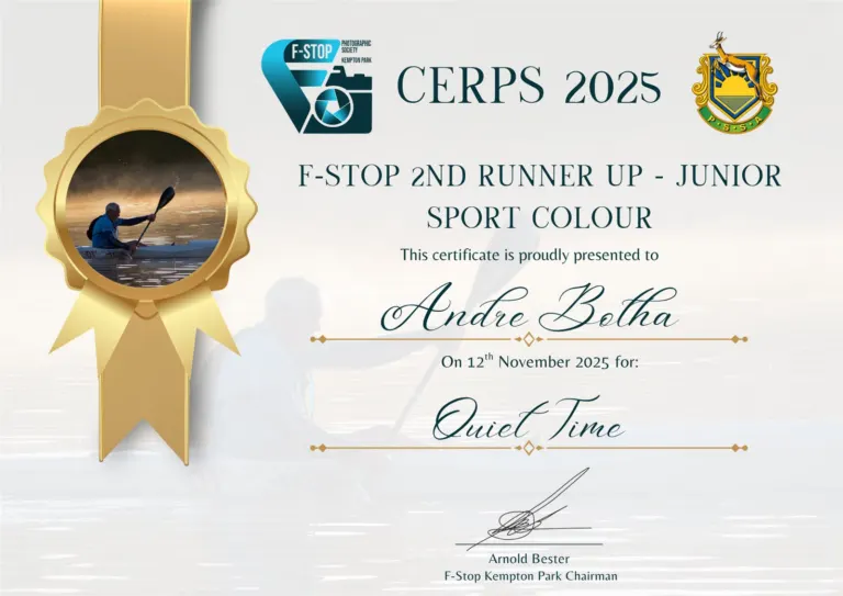 2nd Runner Up Junior Sport Colour