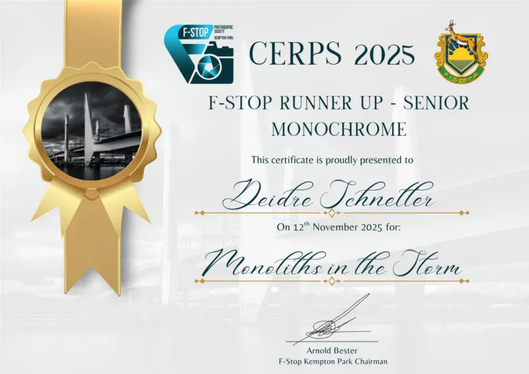 Runner Up Senior Monochrome