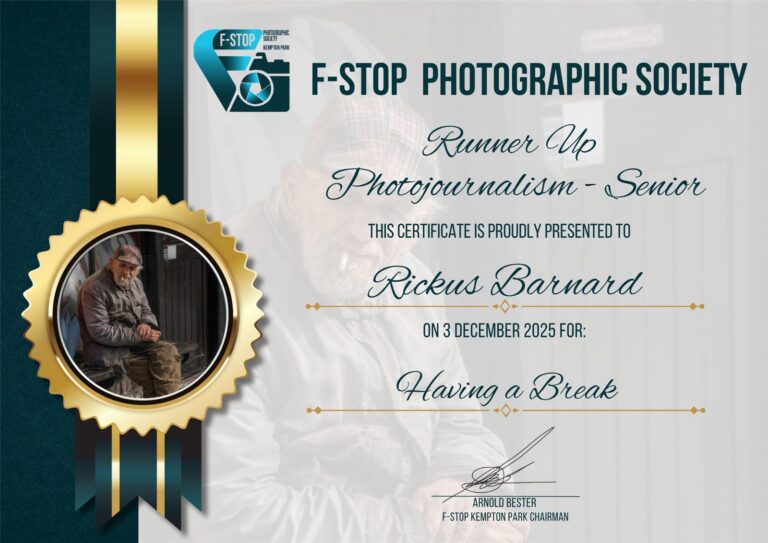 Runner Up Photojournalism Senior