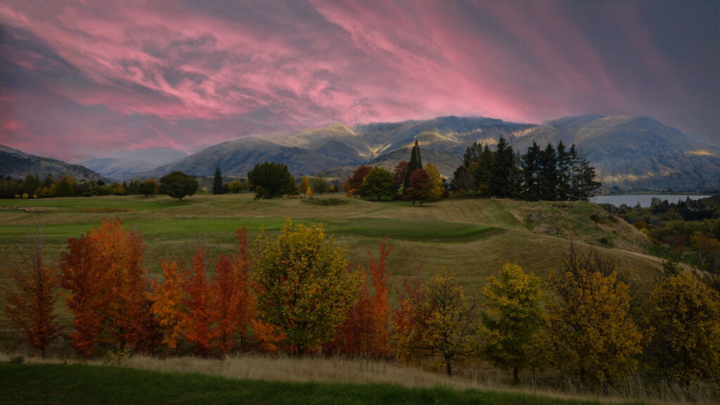 Sunset in New Zealand