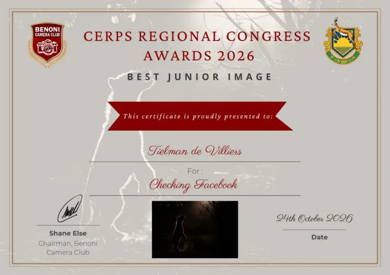 Best Junior Image, Tielman de Villiers