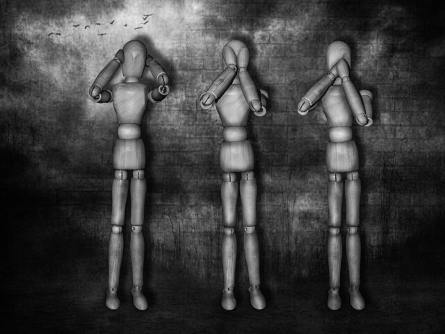 Everyone hears sees speaks no evil sometimes